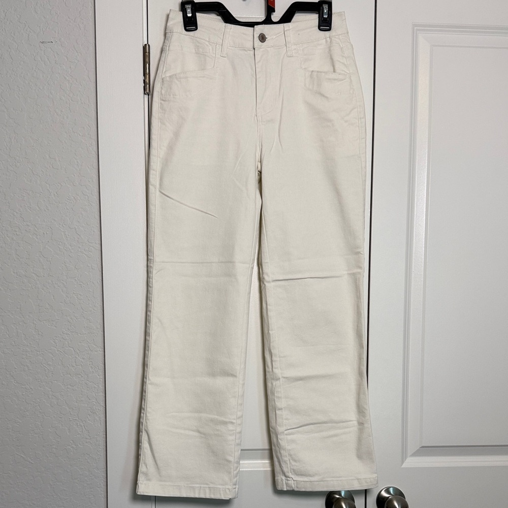 Women's Straight Leg Jeans - Cream